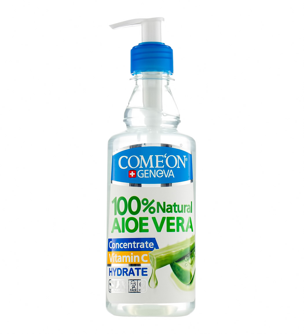 950b53cc5a1d45b8ac657b0da9a1d836.jpg ژل آبرسان کامان مدل Aloevera حجم 400 میلی لیتر - تصویر 1