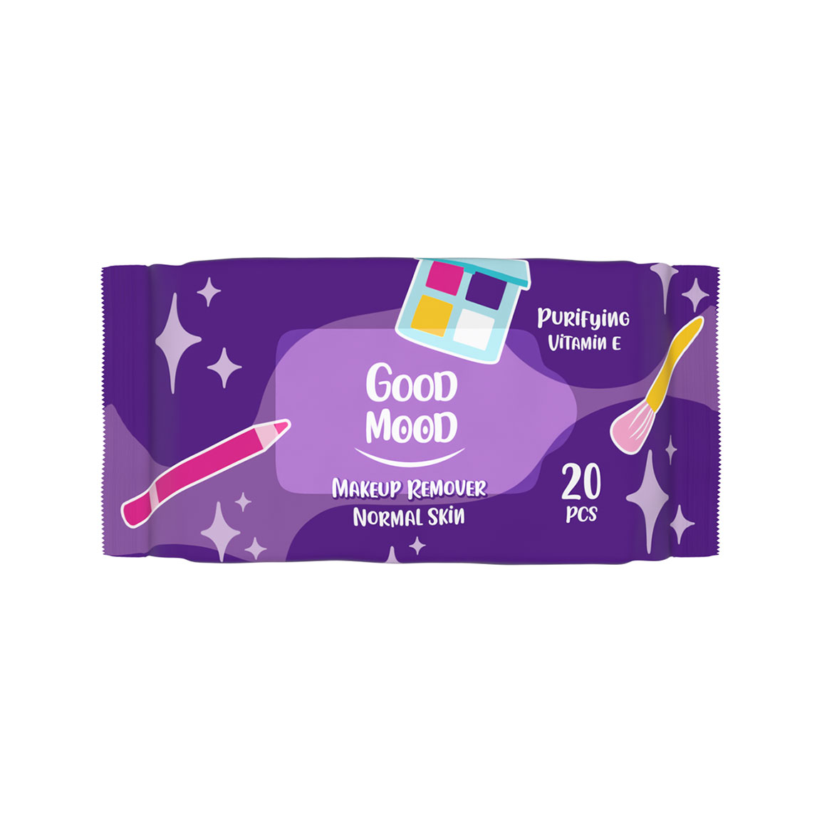 Good-Mood-Make-up-Remover-Purifying-Vitamin-E-20-Pcs-khanoumi-2025430104825552.jpg دستمال مرطوب آرایشی مدل Purifying Vitamin E بسته 20 عددی - تصویر 1