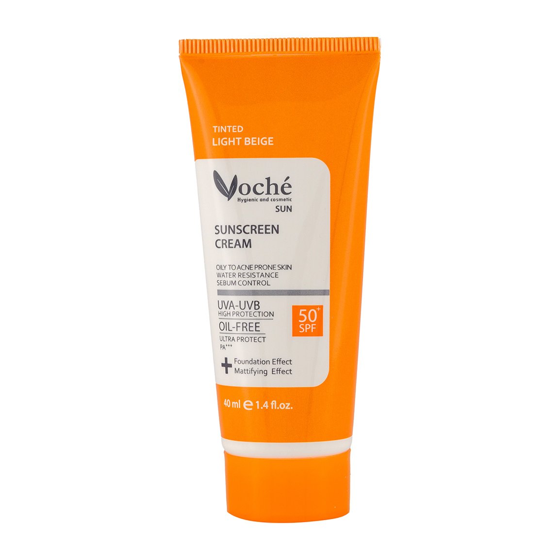ضد آفتاب رنگی فاقد چربی +SPF50 مناسب پوست چرب و جوشدار 40میل وچه ضد آفتاب رنگی فاقد چربی +SPF50 مناسب پوست چرب و جوشدار 40میل وچه