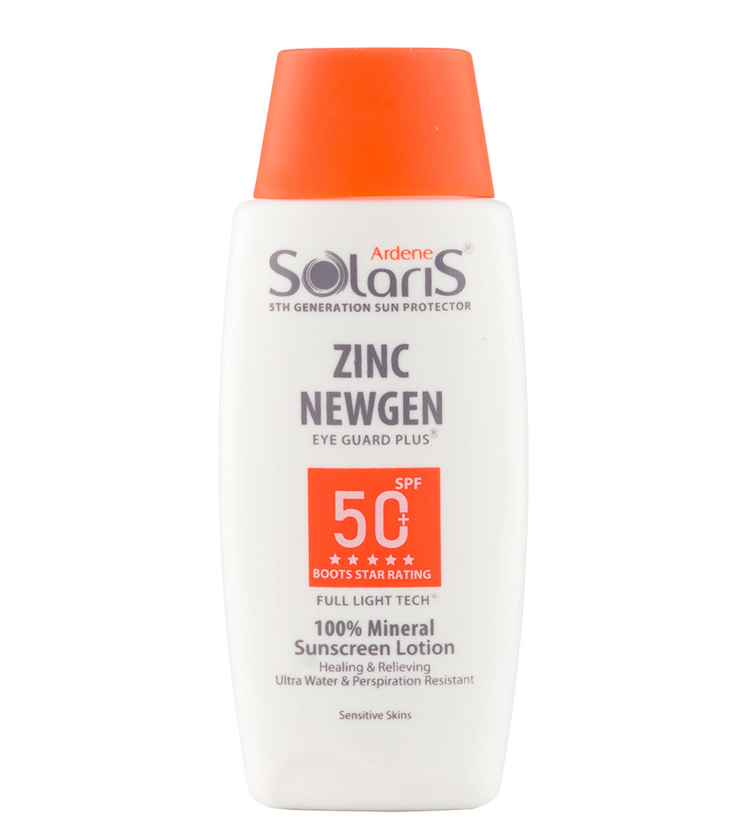 لوسیون ضد آفتاب فیزیکال +SPF50 مدل زینک نیوژن مناسب پوست حساس 100 میلی لیتر آردن لوسیون ضد آفتاب فیزیکال +SPF50 مدل زینک نیوژن مناسب پوست حساس 100 میلی لیتر آردن
